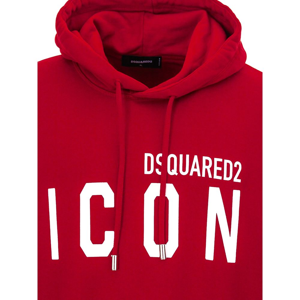 Suéter de algodón rojo de Dsquared²