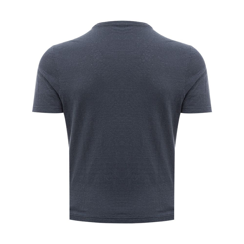 Gran Sasso Elegante camiseta de algodón gris