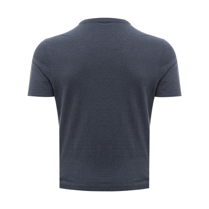 Gran Sasso Elegante camiseta de algodón gris