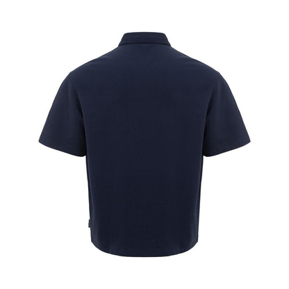 Polo elegante de algodón azul de Armani Exchange para hombre