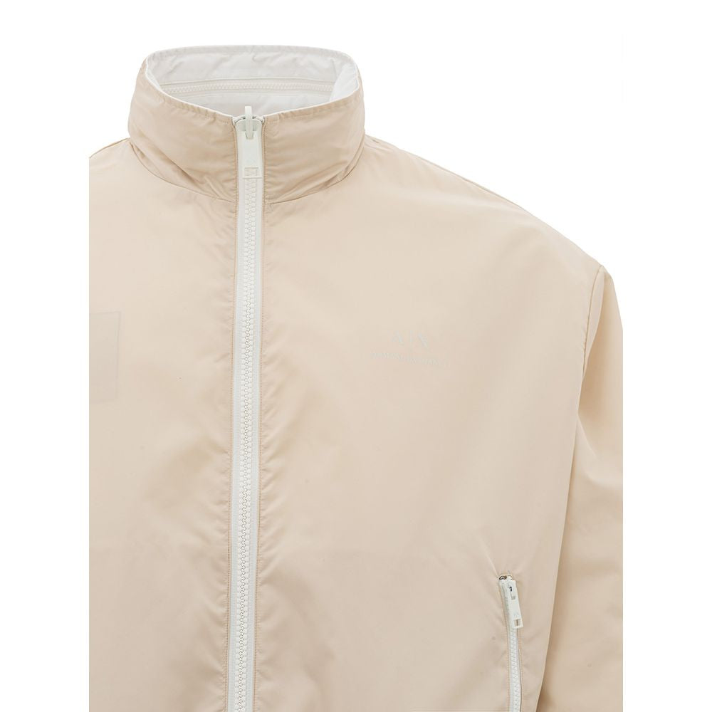 Chaqueta de poliamida beige de Armani Exchange para el hombre moderno