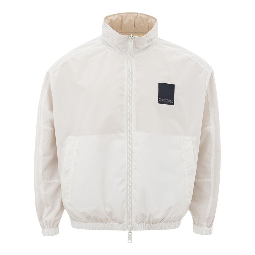 Chaqueta de poliamida beige de Armani Exchange para el hombre moderno