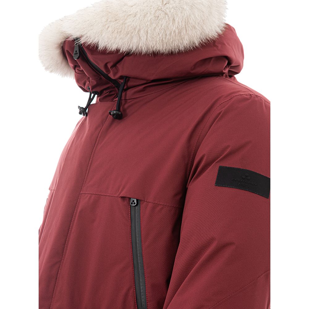 Chaqueta elegante de poliéster burdeos Peuterey para hombre