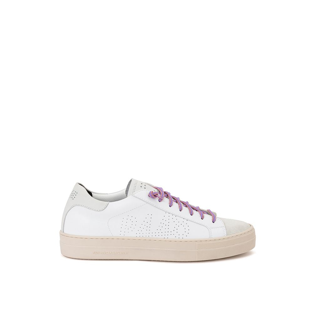 Zapatillas de piel blanca P448