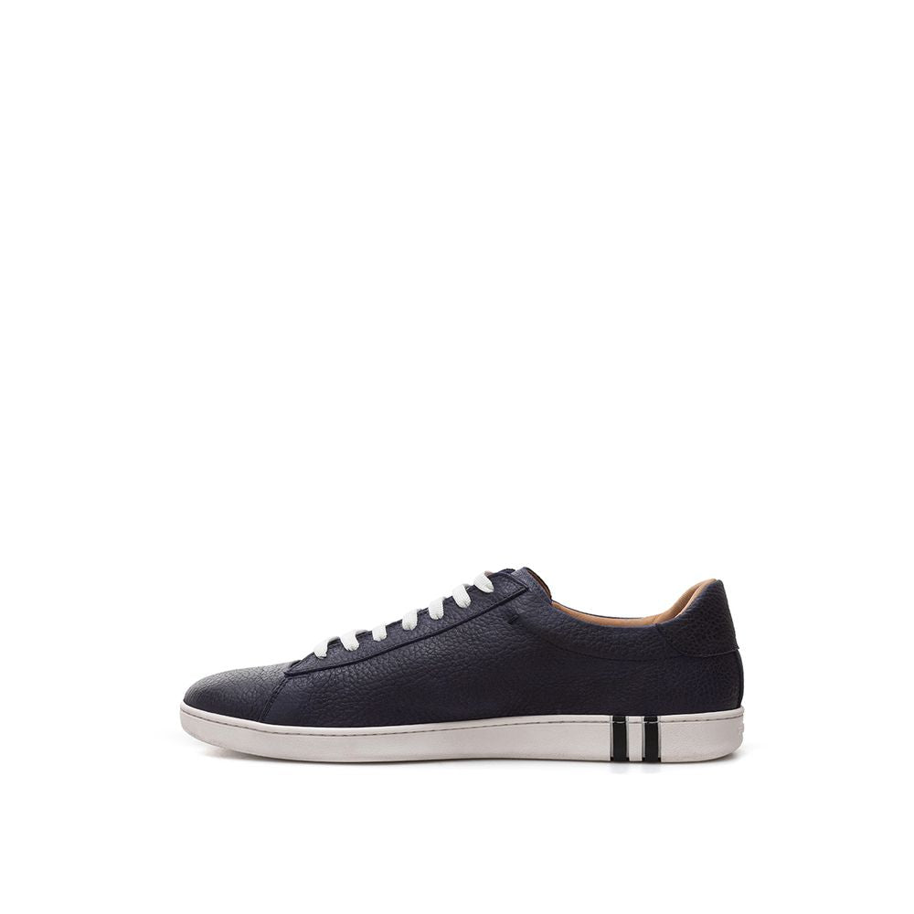 Zapatillas elegantes de cuero azul Bally para hombre