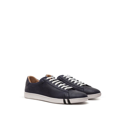 Zapatillas elegantes de cuero azul Bally para hombre