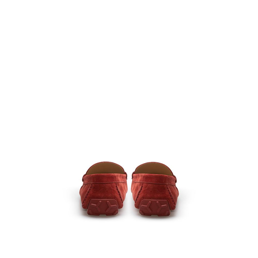 Mocasines elegantes de piel color burdeos de Bally para hombre