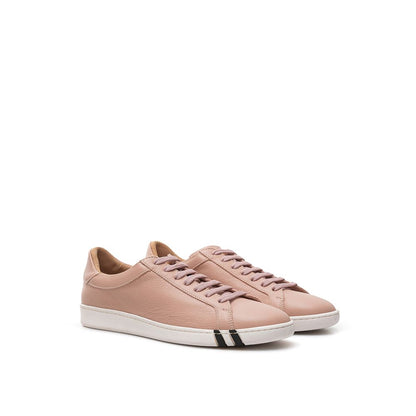 Zapatillas elegantes de piel rosa Bally para mujer