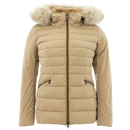 Chaqueta elegante de poliéster beige Peuterey para mujer