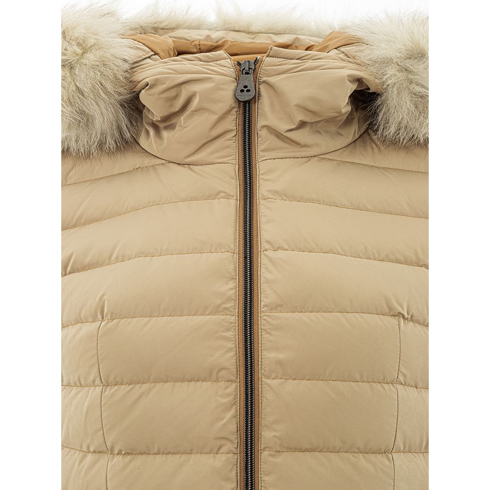 Chaqueta elegante de poliéster beige Peuterey para mujer