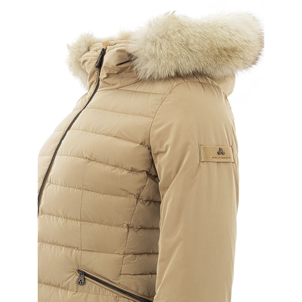 Chaqueta elegante de poliéster beige Peuterey para mujer