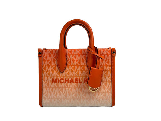 Michael Kors Mirella XS Leather Top Zip Shopper Tote Bag