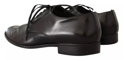 Dolce & Gabbana Black Leather Derby Dress Formal Shoes