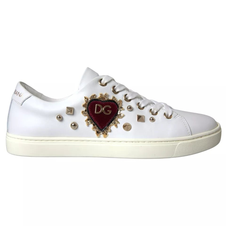 Zapatillas blancas Portofino Sacred Heart de Dolce &amp; Gabbana Zapatos de mujer