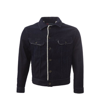 Chaqueta de algodón azul Lardini