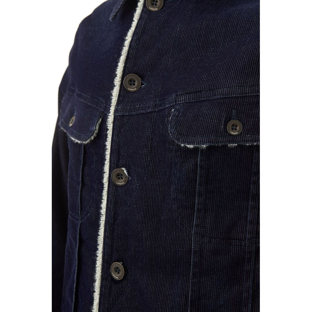 Chaqueta de algodón azul Lardini