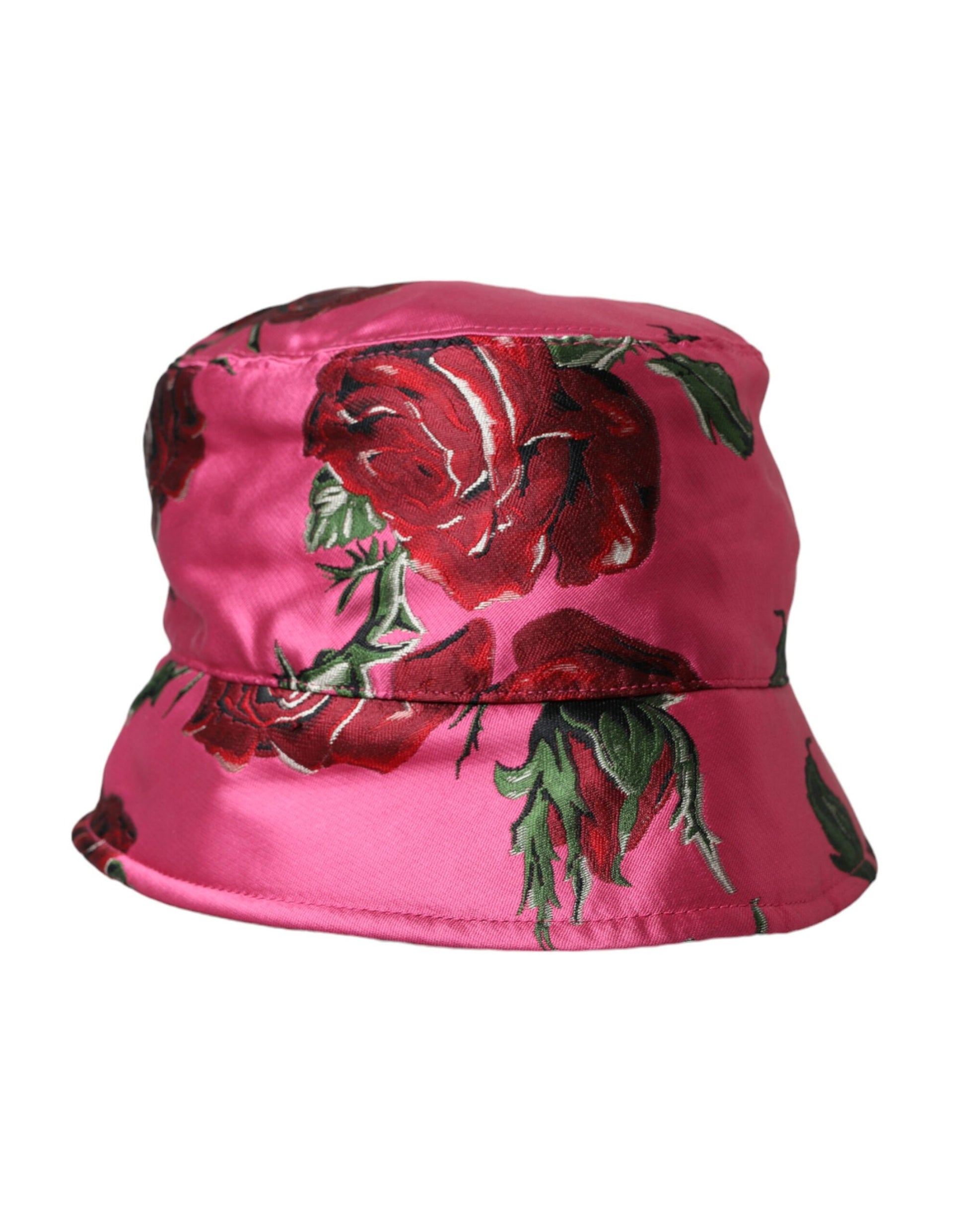 Gorra de pescador de algodón con estampado floral rosa de Dolce &amp; Gabbana para hombre