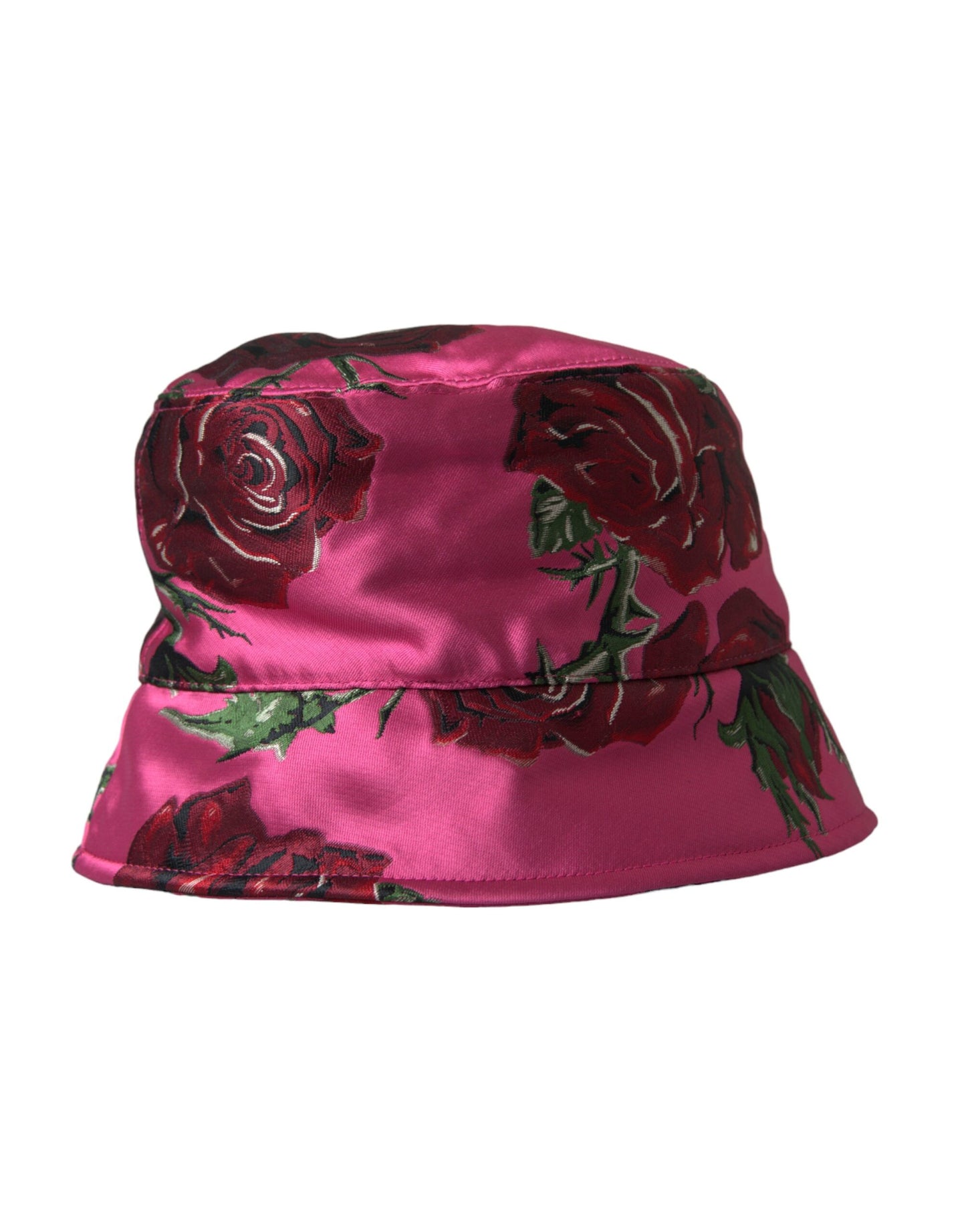 Gorra de pescador de algodón con estampado floral rosa de Dolce &amp; Gabbana para hombre