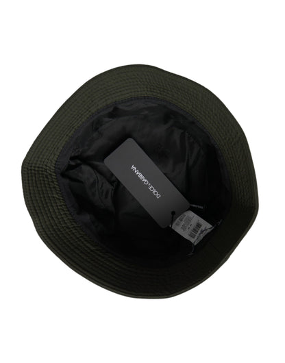 Gorra de pescador Dolce &amp; Gabbana de poliéster verde militar para hombre