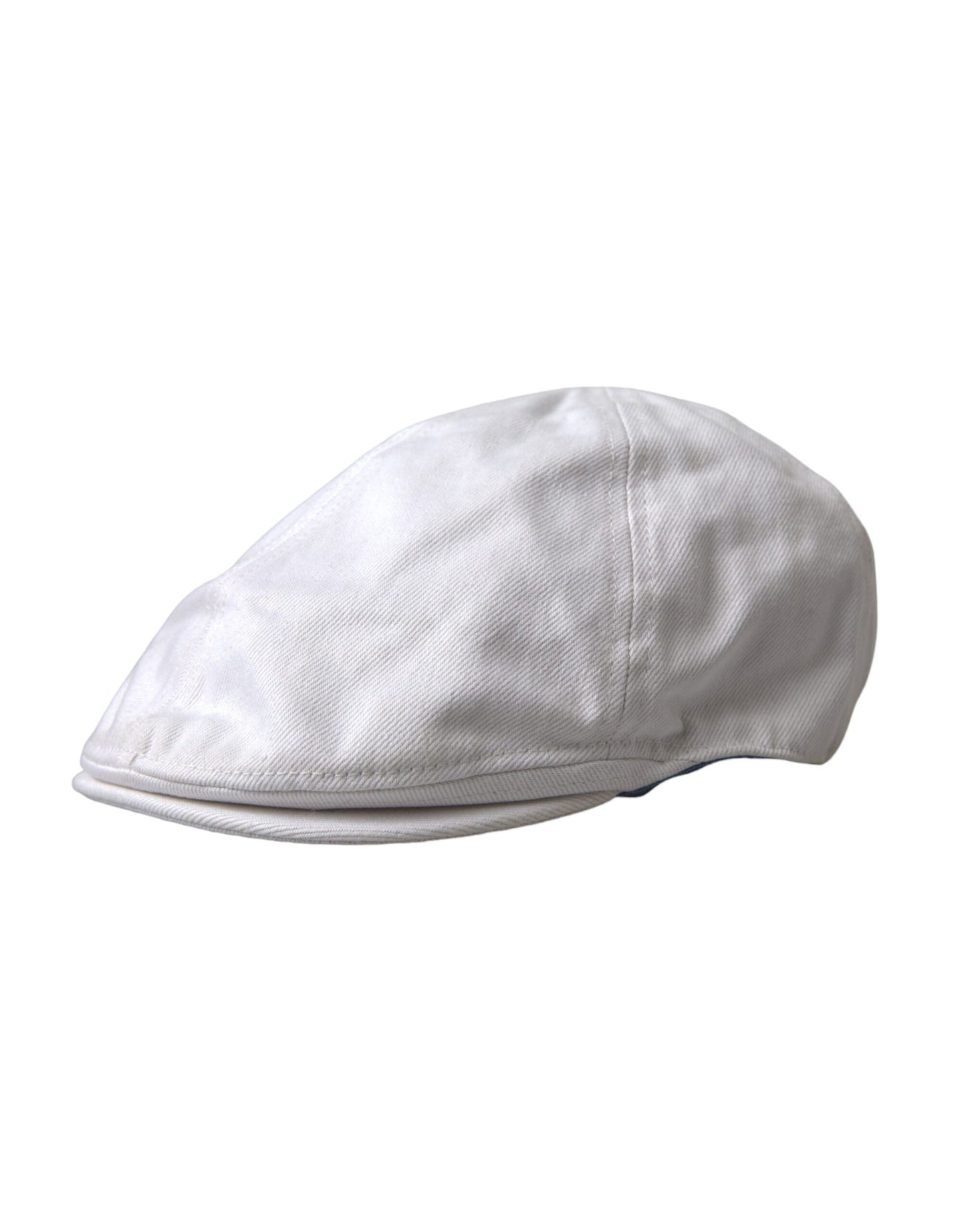 Gorra de vendedor de periódicos de tela de algodón blanca Dolce &amp; Gabbana para hombre