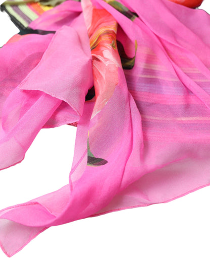 Sombrero flexible de ala ancha con diseño de fantasía multicolor de Dolce &amp; Gabbana