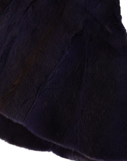 Gorro envolvente de piel de comadreja negra de Dolce &amp; Gabbana