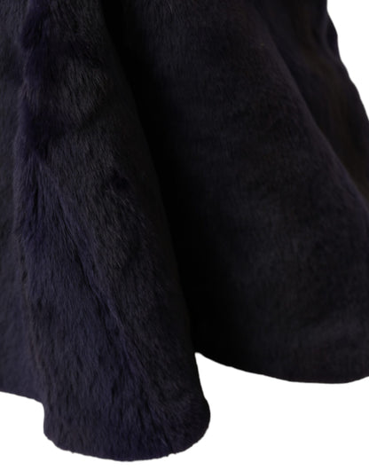 Gorro envolvente de piel de comadreja negra de Dolce &amp; Gabbana