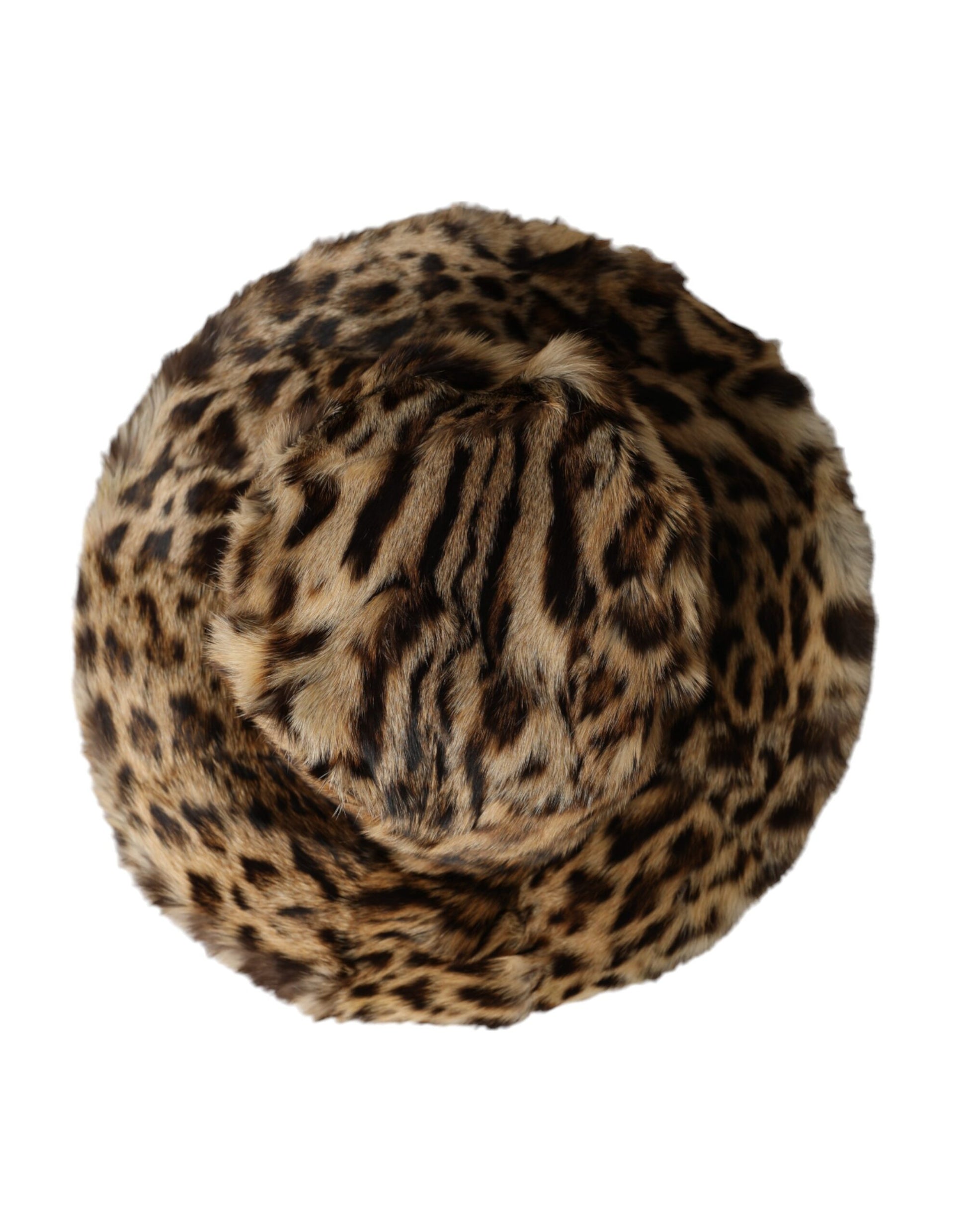 Sombrero de pescador de piel de leopardo marrón para mujer de Dolce &amp; Gabbana