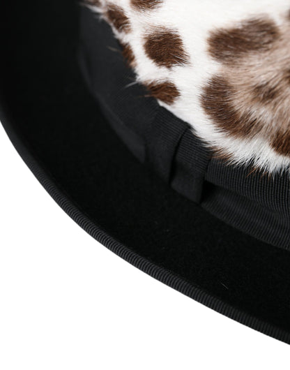Sombrero Fedora Dolce &amp; Gabbana con estampado de leopardo multicolor para mujer