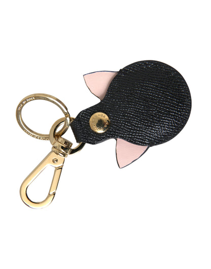 Multicolor Dauphine Calfskin DG Logo Keyring Keychain