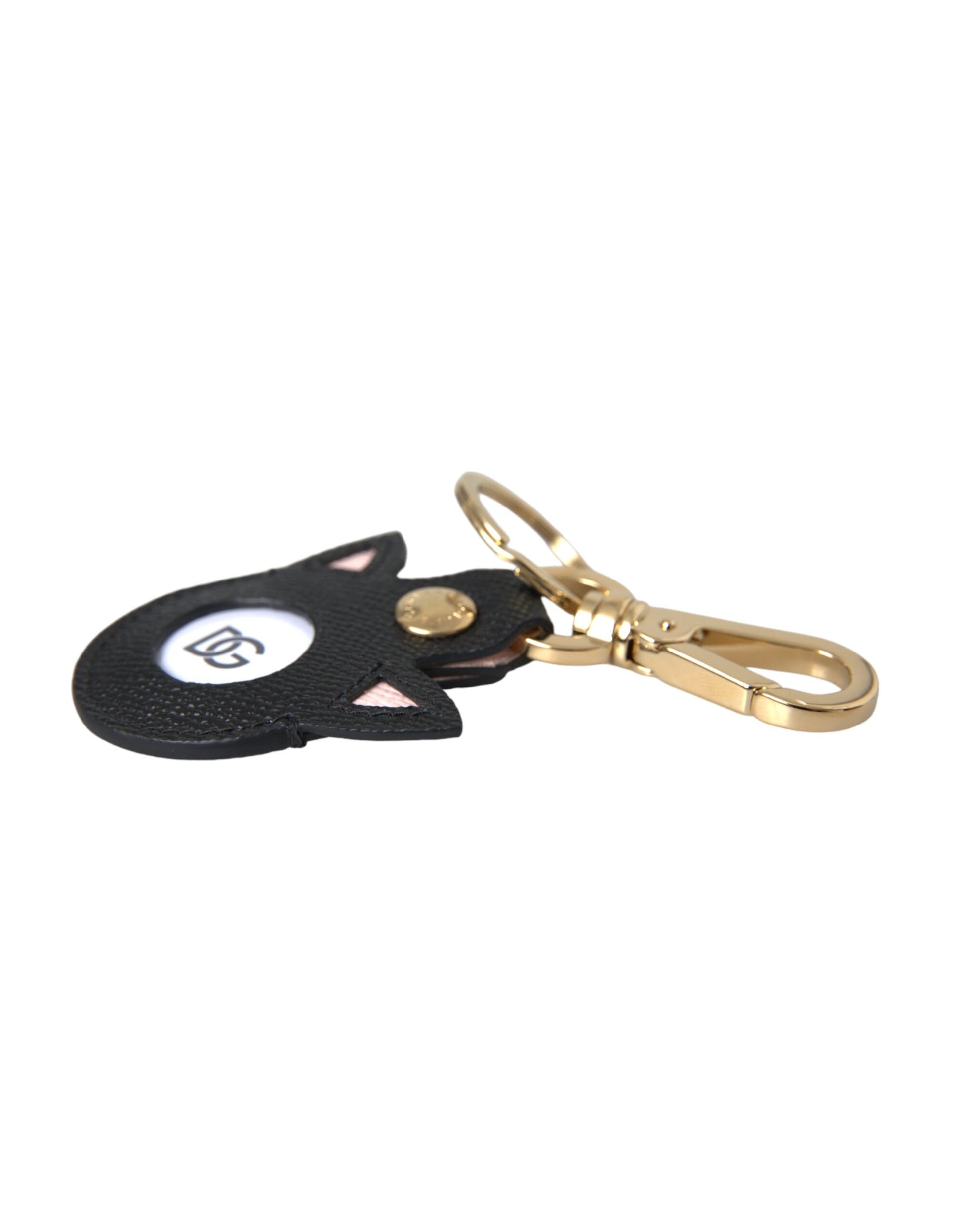 Multicolor Dauphine Calfskin DG Logo Keyring Keychain