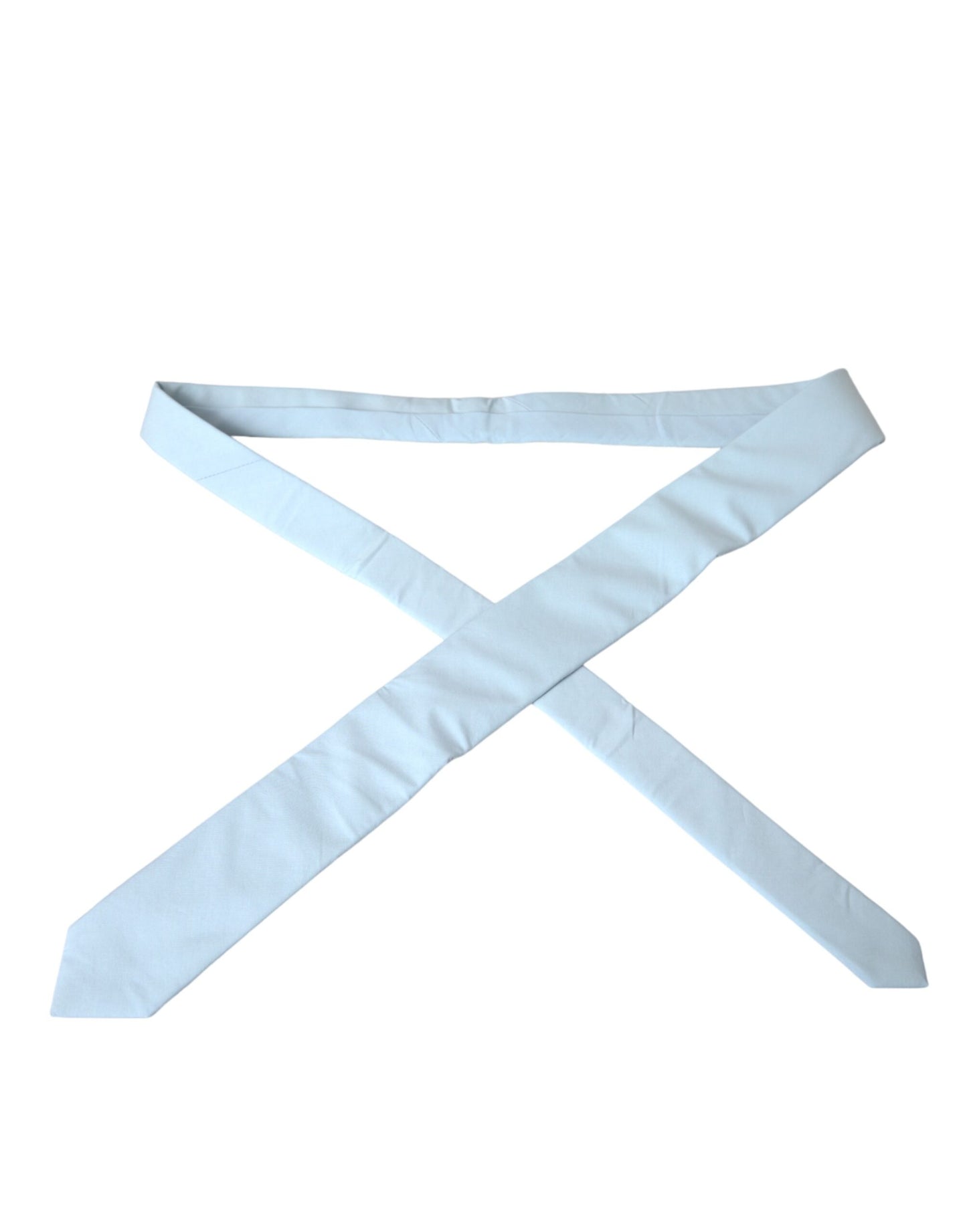 Light Blue Cotton Adjustable Tie Men