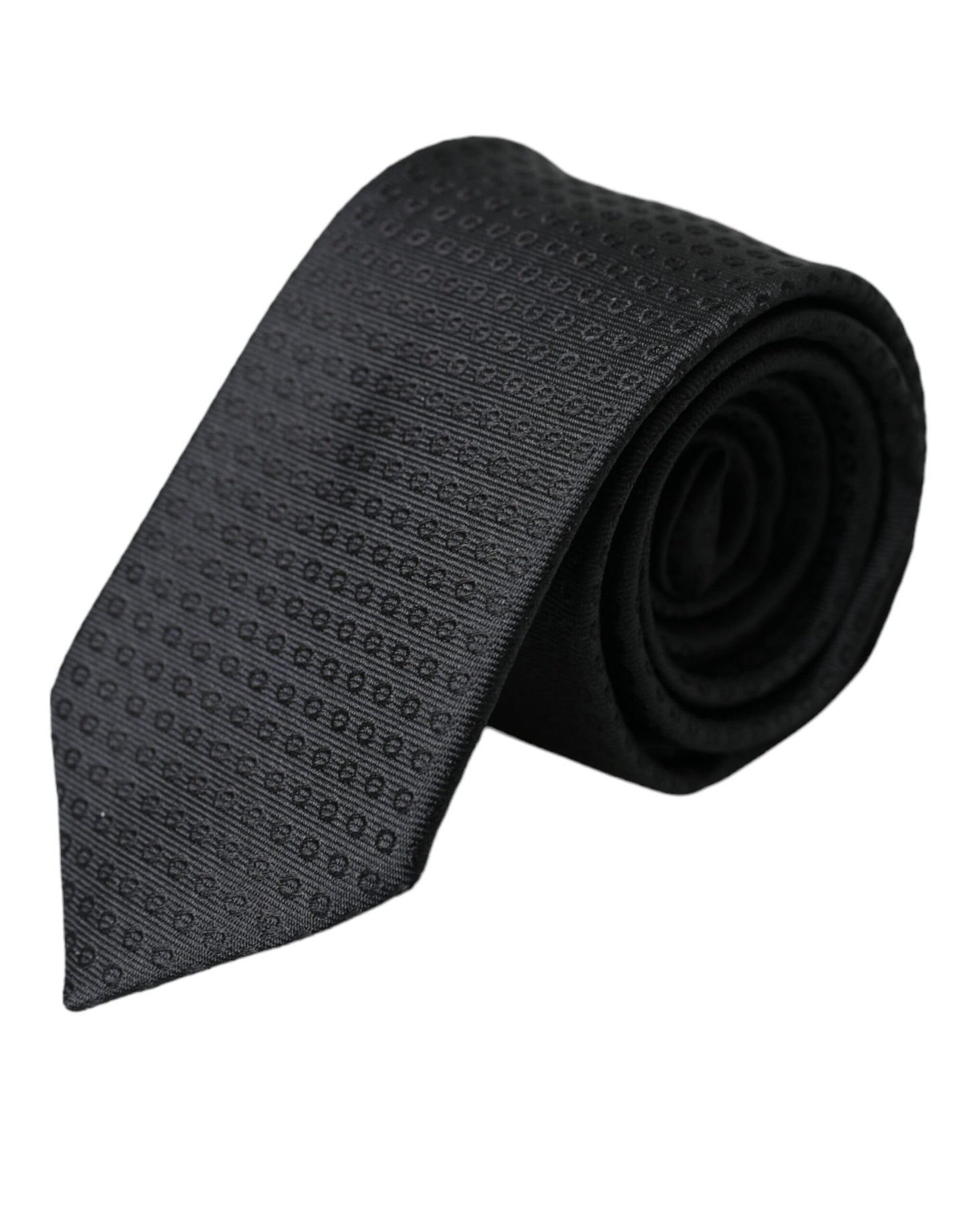 Corbata ajustable de algodón con estampado STAFF en color negro de Dolce &amp; Gabbana para hombre