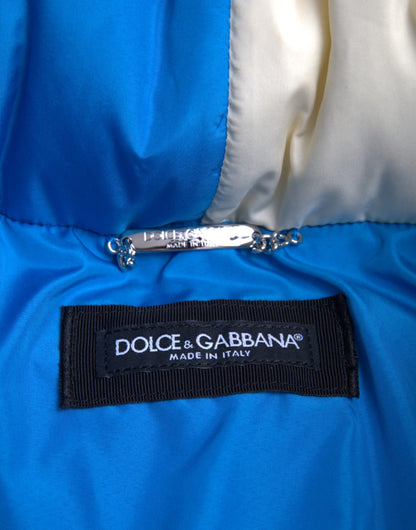 Chaqueta cortavientos acolchada con logotipo multicolor de Dolce &amp; Gabbana