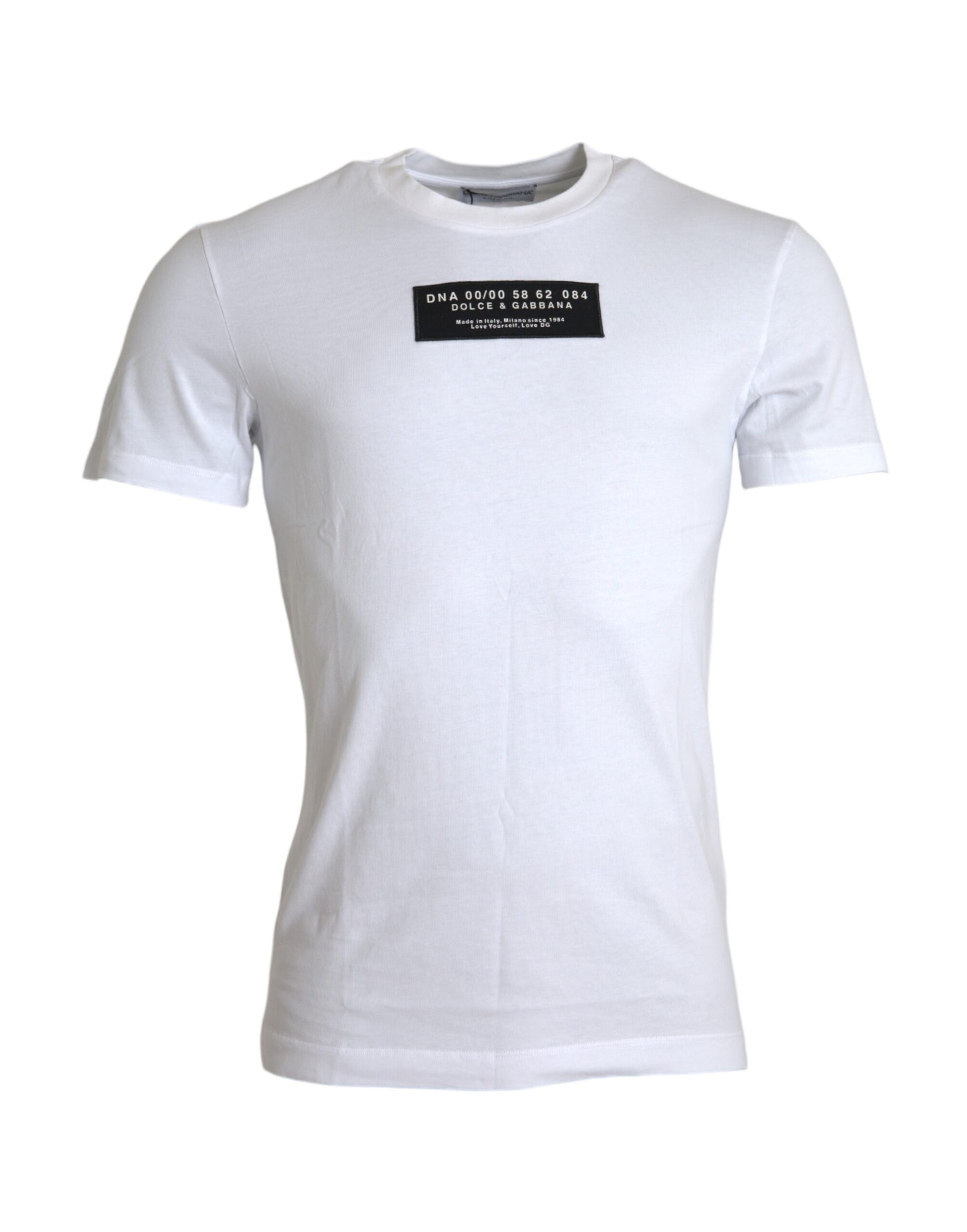 Camiseta informal de algodón blanca con apliques DG de Dolce &amp; Gabbana para hombre