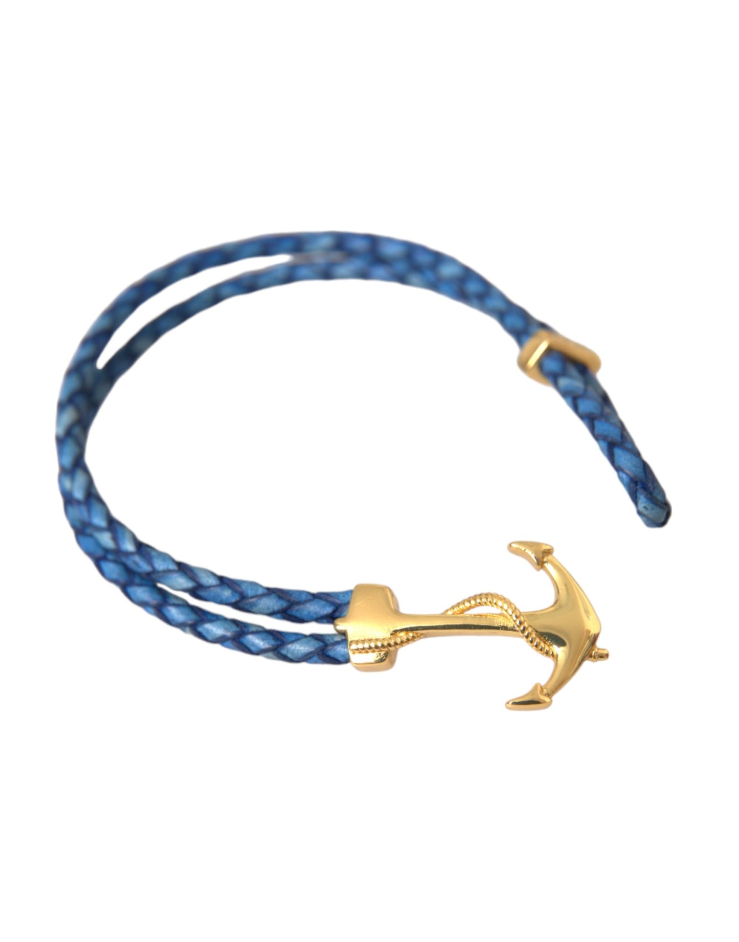 Pulsera con dije de ancla de oro azul Nialaya en plata 925 para hombre