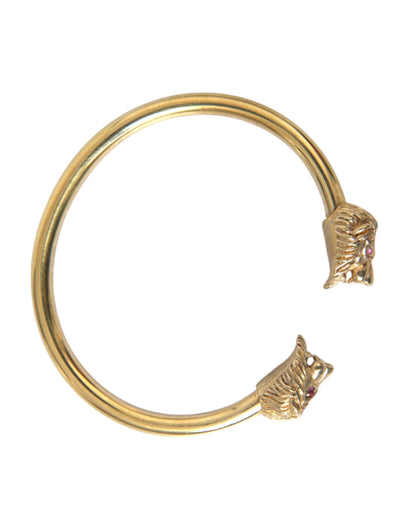 Pulsera Nialaya Gold CZ Lion para mujer