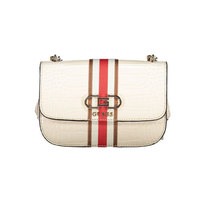 Bolso de mano de polietileno beige