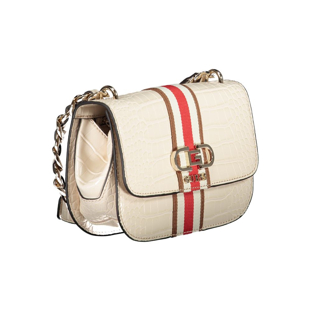 Bolso de mano de polietileno beige