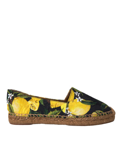 Alpargatas sin cordones con diseño de limón multicolor de Dolce &amp; Gabbana