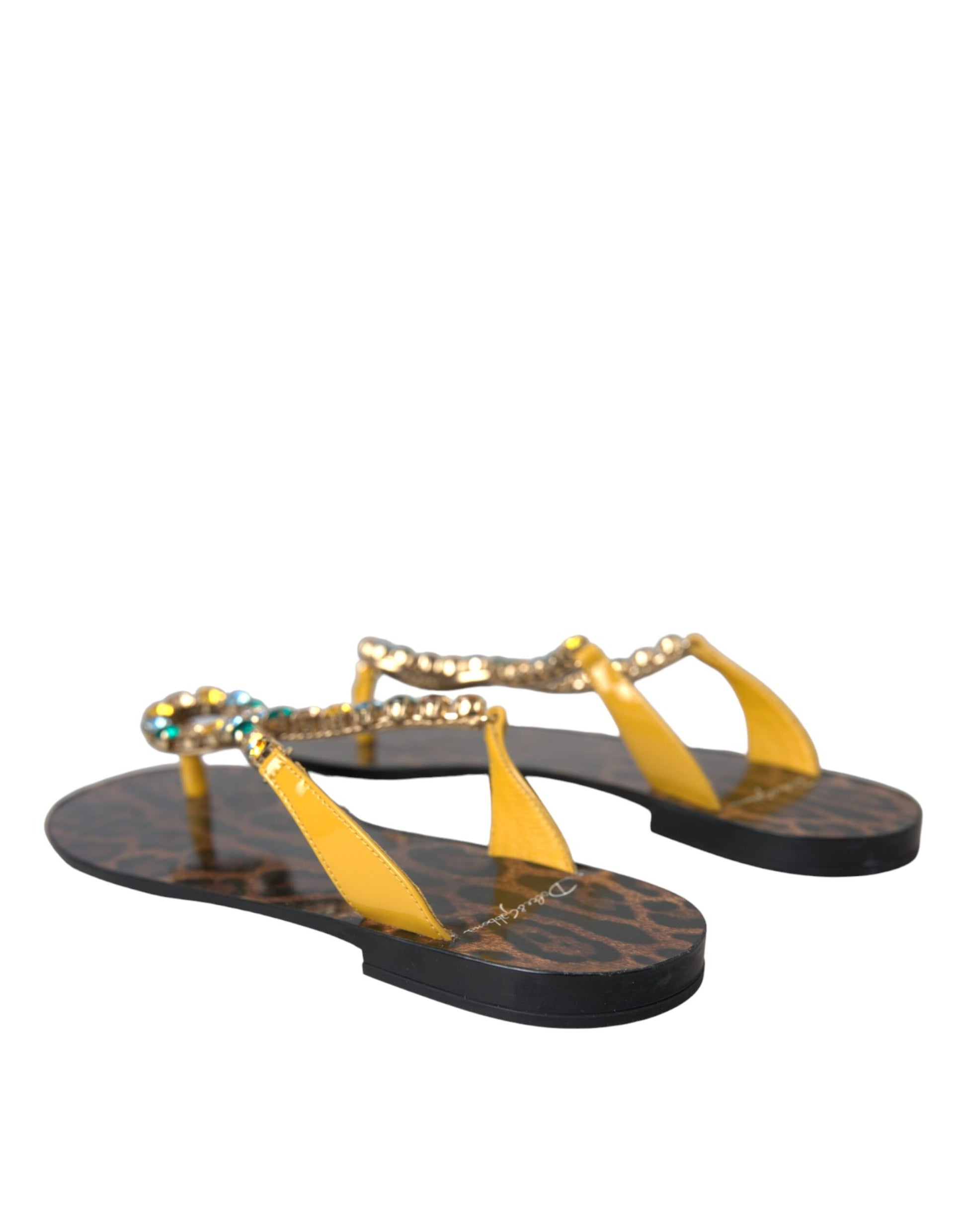 Sandalias y chanclas con cristales multicolor de Dolce &amp; Gabbana