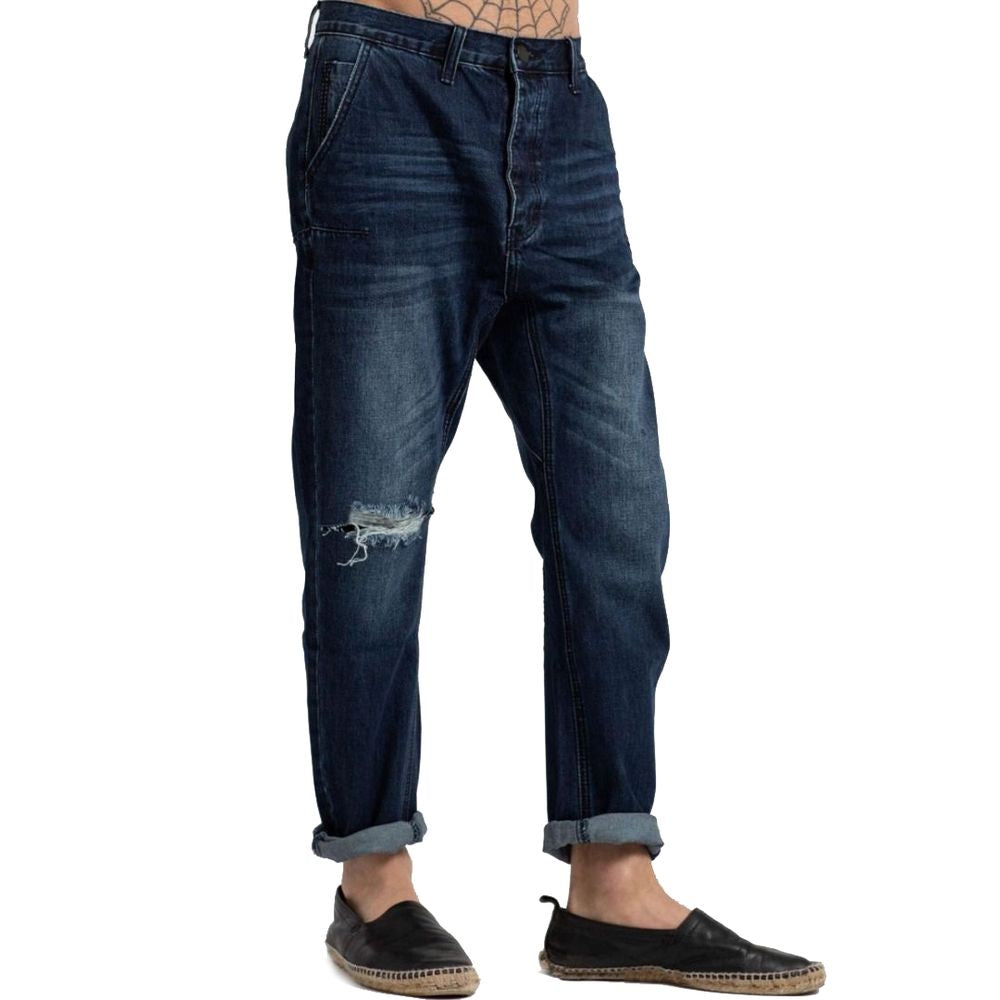 One Teaspoon Blue Cotton Men's Jeans