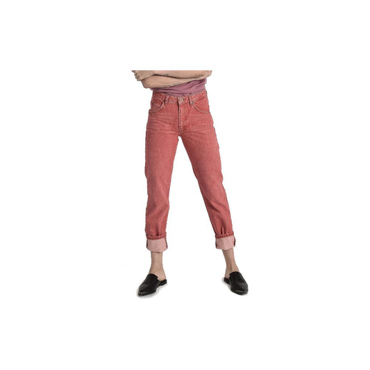 Jeans de mujer de algodón rojo One Teaspoon