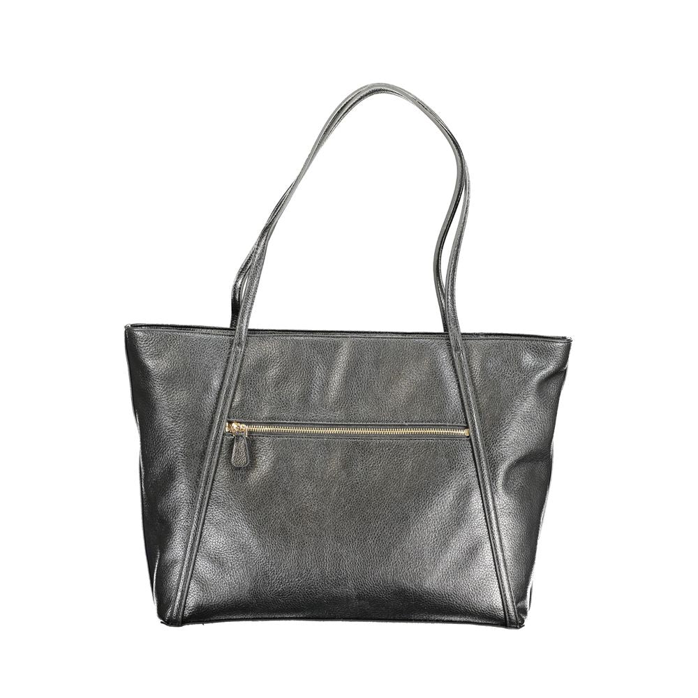 Bolso de mano de polietileno negro Guess Jeans