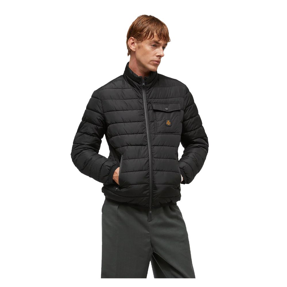 Chaqueta de nailon negra Refrigiwear para hombre