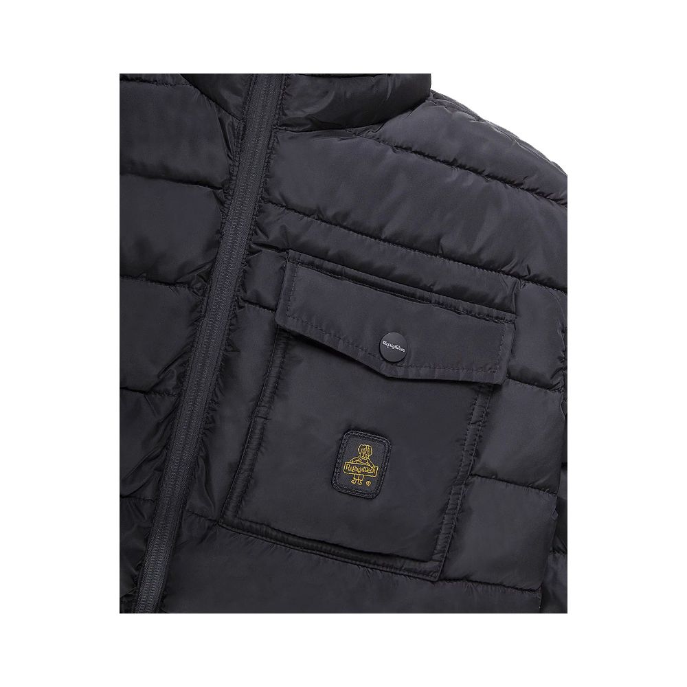 Chaqueta de nailon negra Refrigiwear para hombre