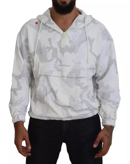 Sudadera con capucha y estampado de camuflaje blanco de Dolce &amp; Gabbana