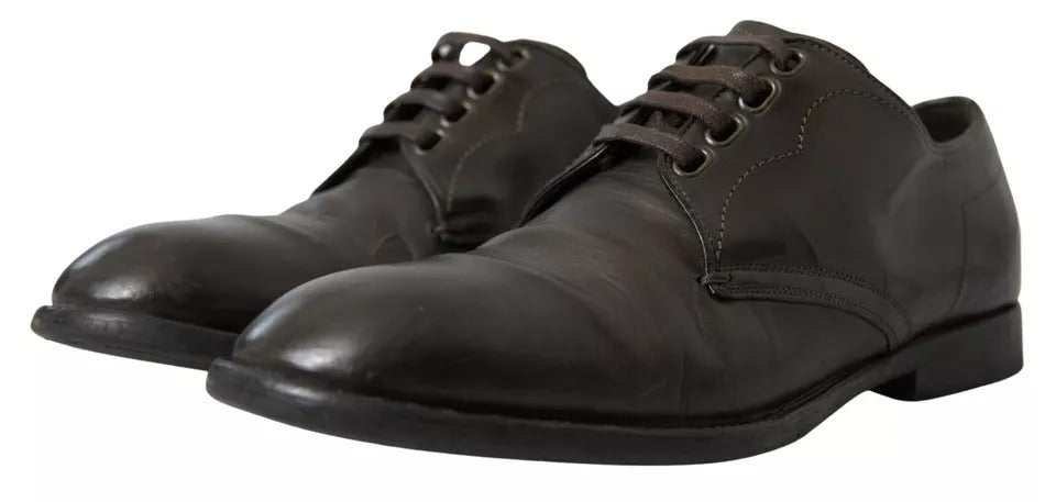 Zapatos de vestir formales de cuero verde para hombre de Dolce &amp; Gabbana