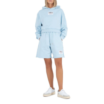 Comme Des Fuckdown Light Blue Cotton Short