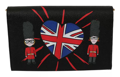 Bolso de hombro tipo cartera de piel color negro #DGLovesLondon de Dolce &amp; Gabbana